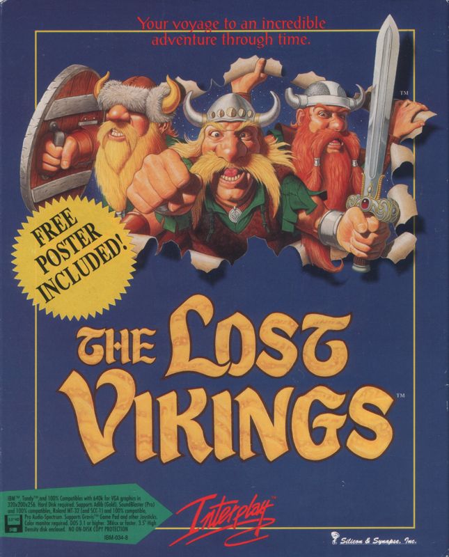 The Lost Vikings box art for Sega Mega Drive